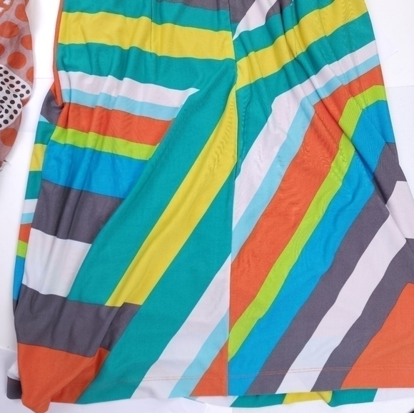 Tahari Multicolored Striped Dress Sz 14 - Picture 9 of 16